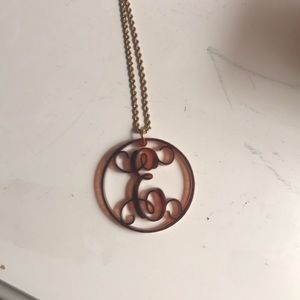 “E” necklace